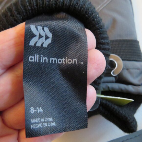 All In Motion Gray Black Winter Unisex Gloves size 8 - 14 - Picture 12 of 12